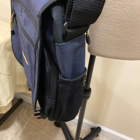 University of Michigan Messenger Bag, Blue, 17" x 14" x 4" - Picture 7 of 15